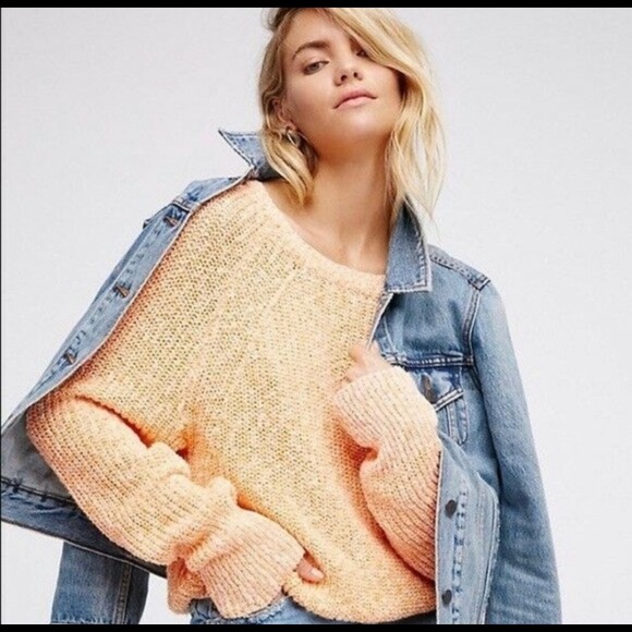 Free People Sweaters - Free People Electric City Crew Neck Sweater Size L